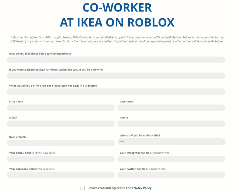 Roblox Ikea Job Applications Are Now Open Dataconomy