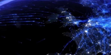 Impressive Visualization European air traffic data visualization for NATS.