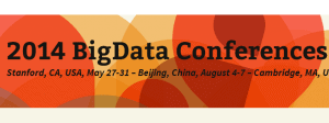 27-31 May, 2014- Bigdata Conference, Stanford, California