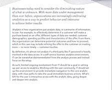 Self-Service Business Intelligence: Empowering Users to Generate Insights: Asset