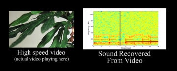 The Visual Microphone: Recovering Sound From Vibration In Objects