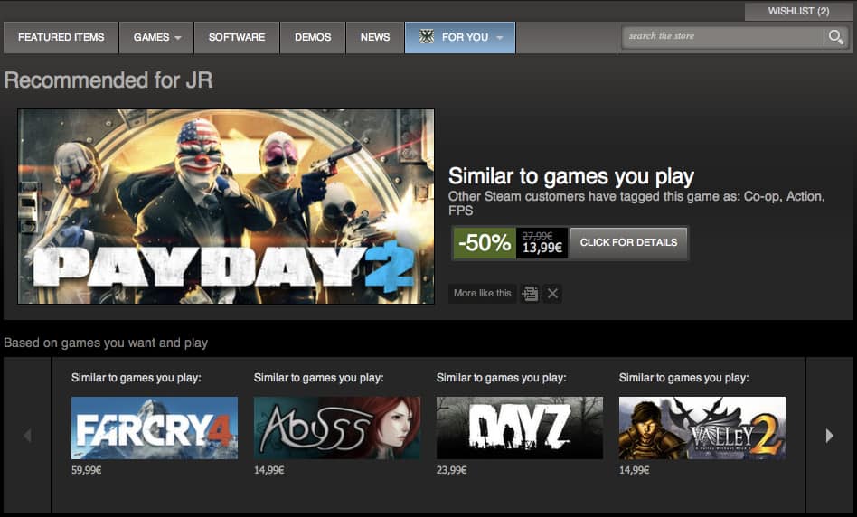 Steam Games and Recommendation Systems – SVBlog