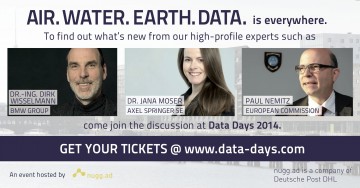 1-2 October, 2014: Data Days 2014 Presents “Air. Water. Earth. Data.&Quot;