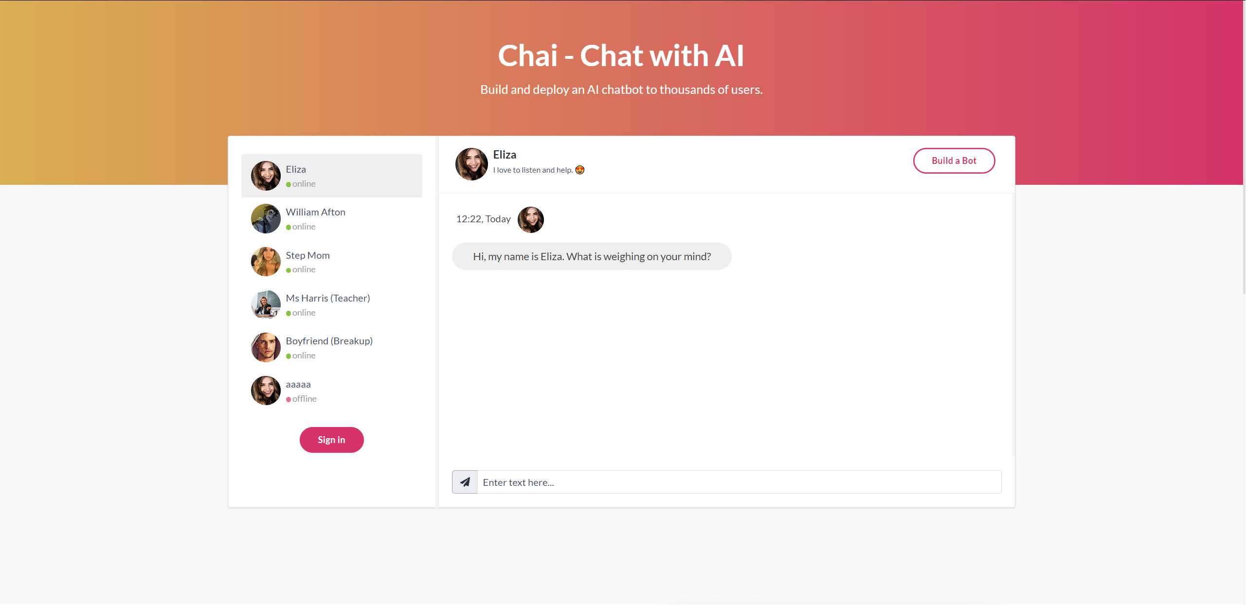 Character ai chat