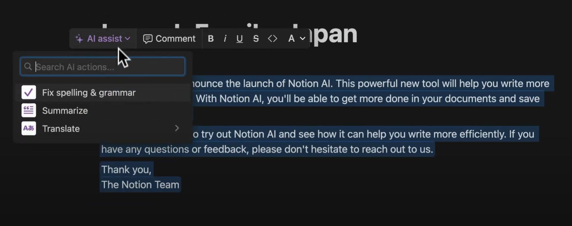 AI-powered note-taking app Notion understands what you want to write and writes it for you