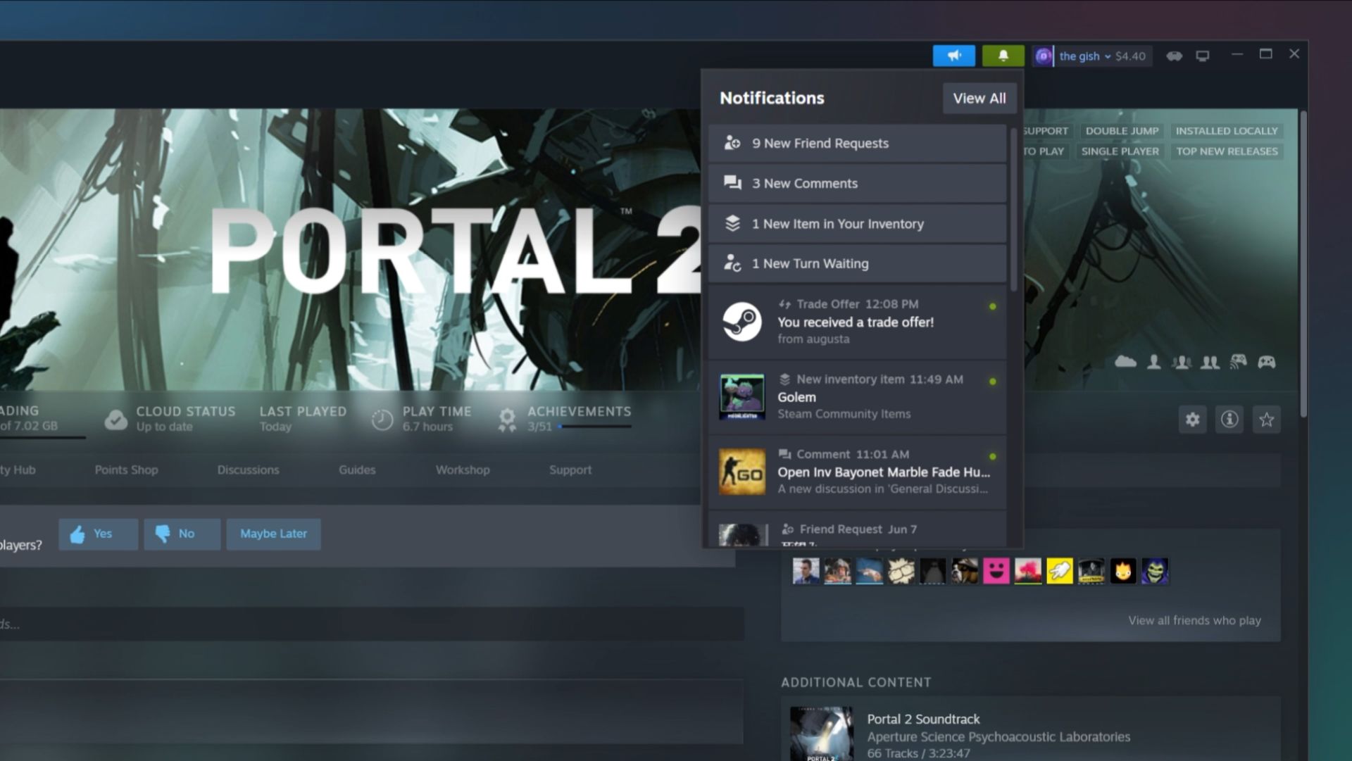 new Steam UI update