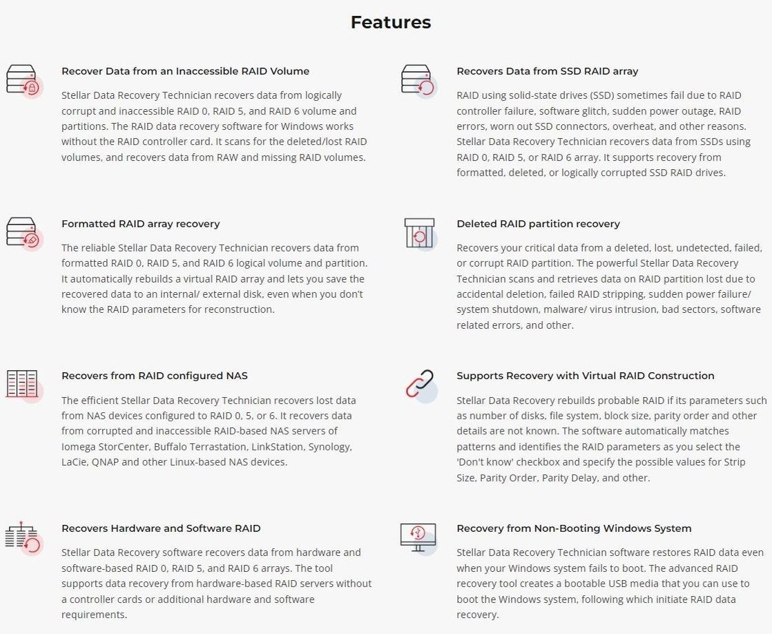 Recovering RAID data made easier with Stellar Data Recovery Technician