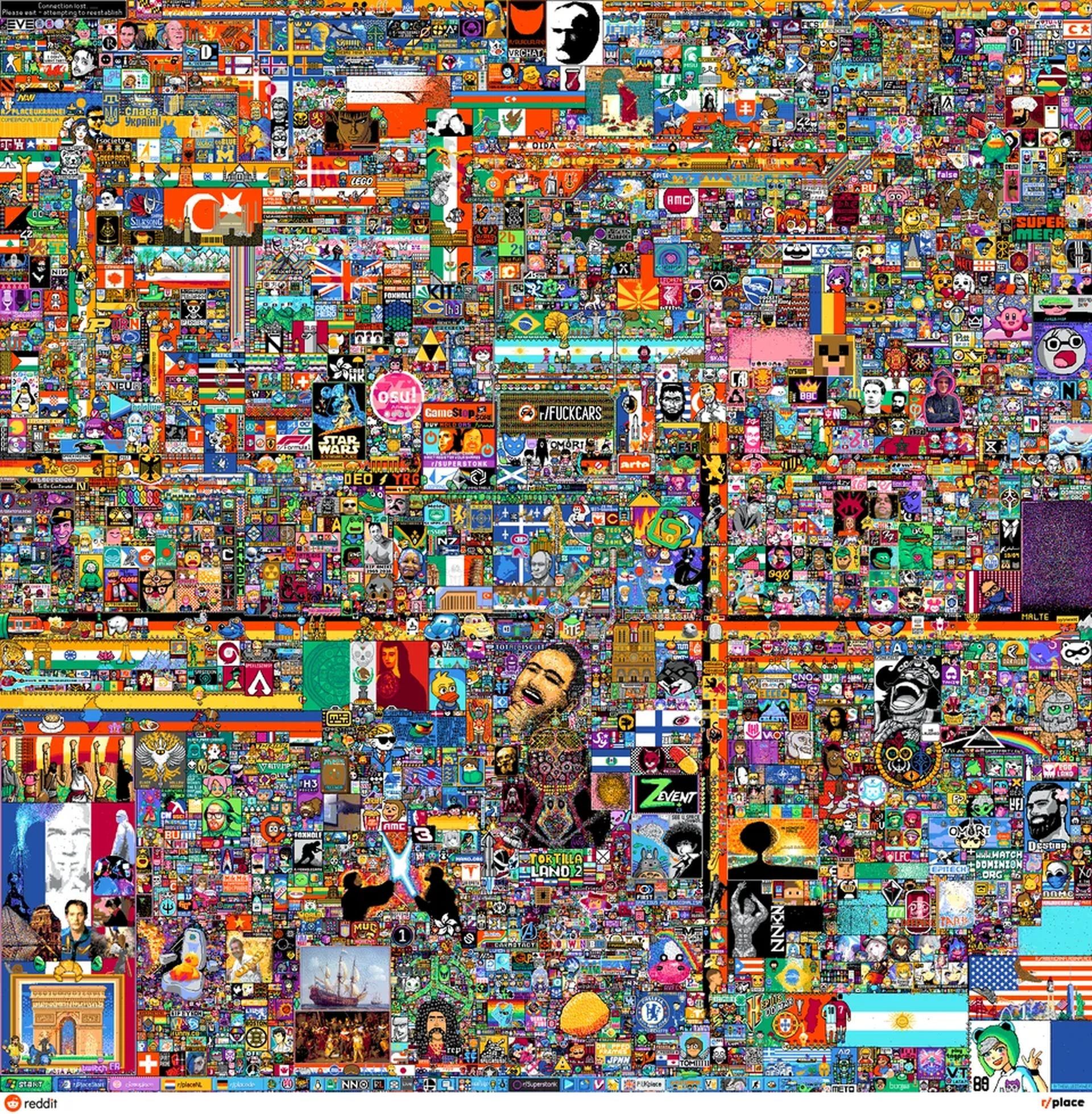 One Piece has 4 things on the map rn : r/place