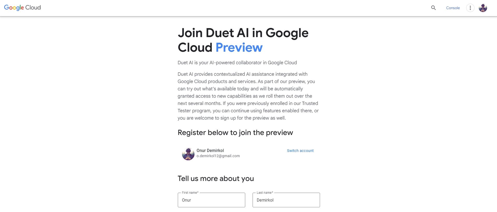 Google Duet AI