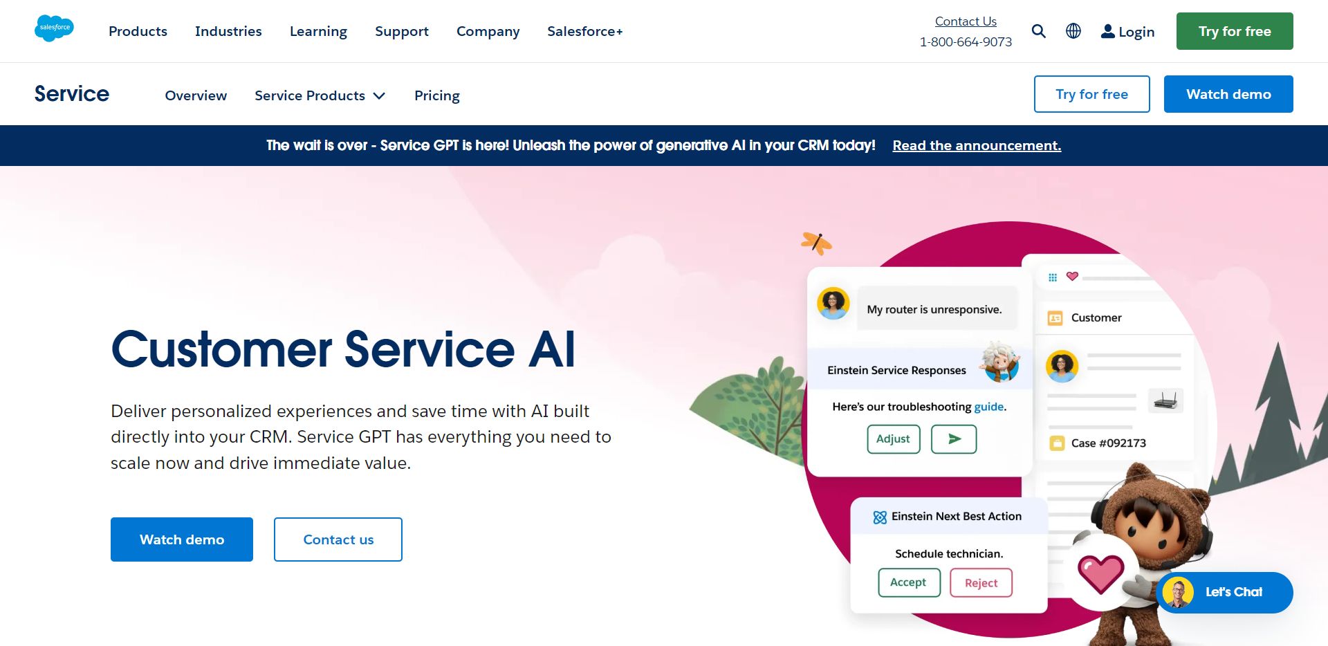 How does Salesforce use artificial intelligence to transform businesses?