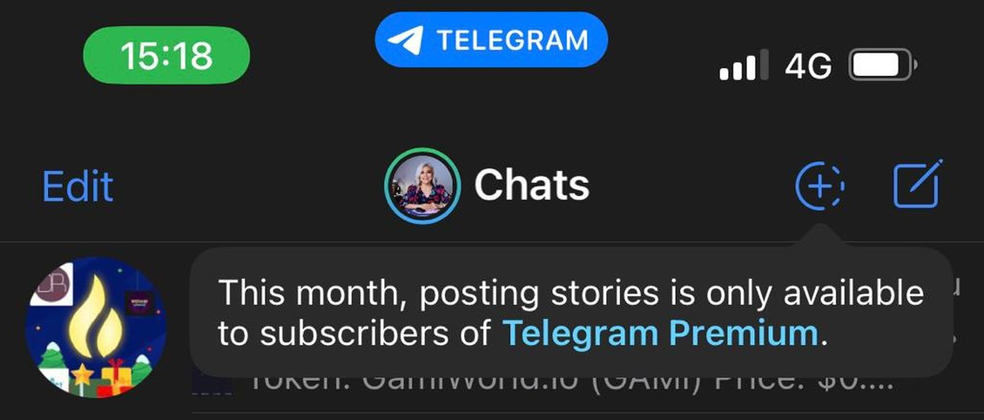 trip story telegram