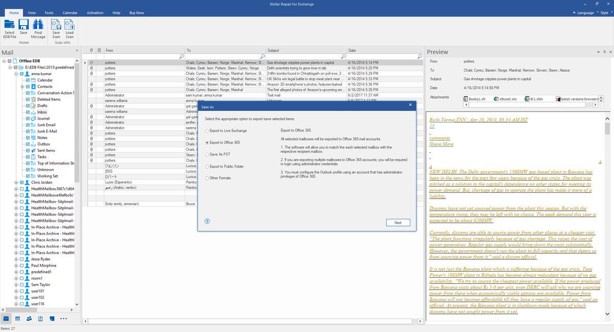 Stellar Repair for exchange: Your top choice for comprehensive Exchange database recovery