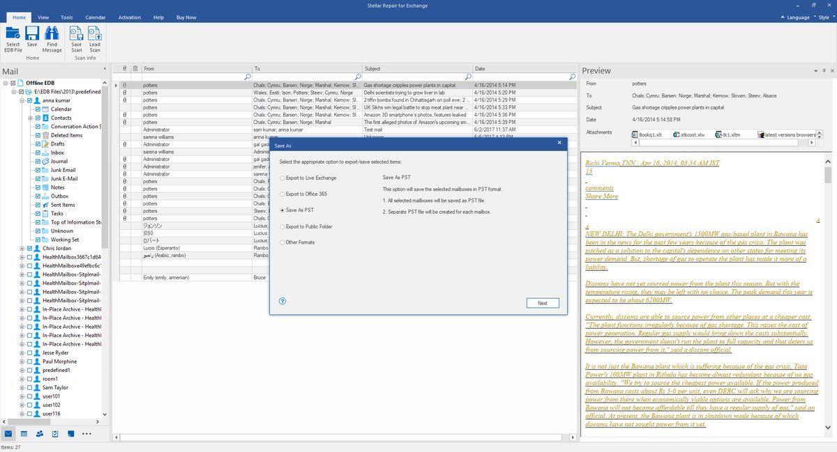 Stellar Repair for exchange: Your top choice for comprehensive Exchange database recovery