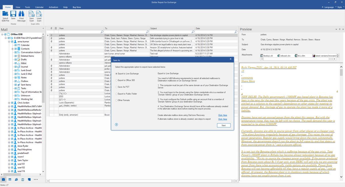 Stellar Repair for exchange: Your top choice for comprehensive Exchange database recovery