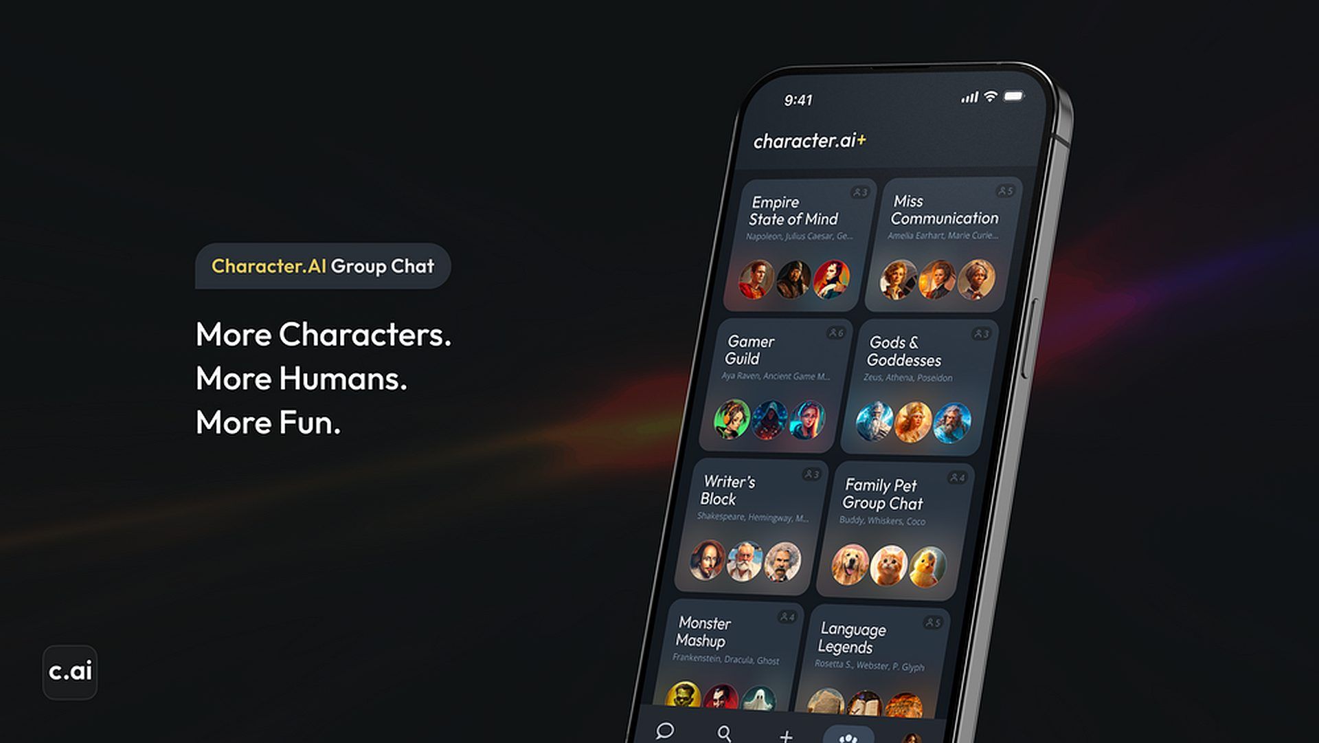 Character Group Chat by Character.AI: Elevate conversations with AI Characters in imaginative, collaborative, and engaging ways. Explore now!
