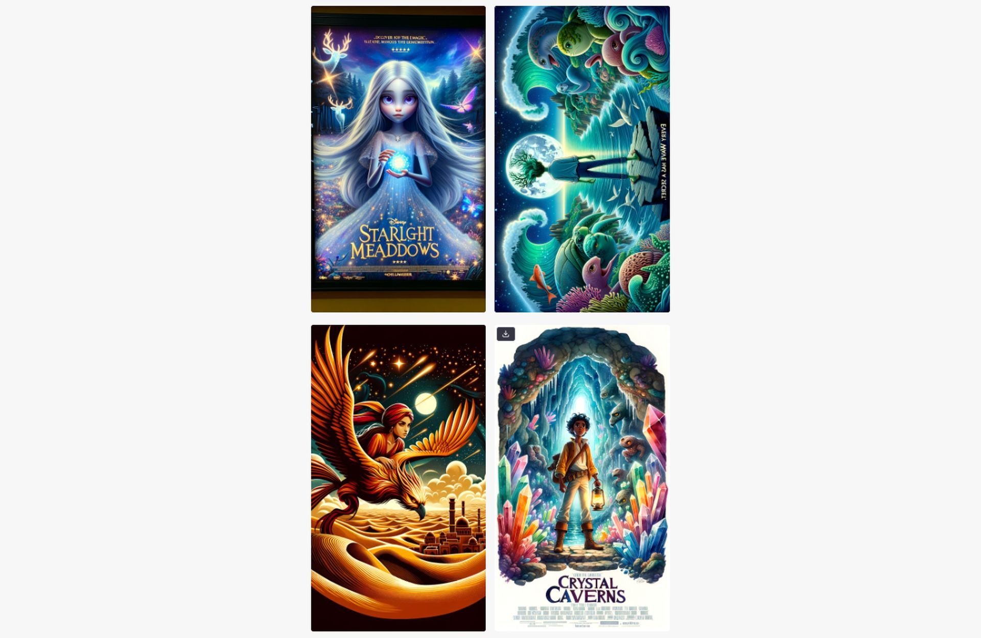Disney AI posters