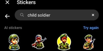 Facebook Messenger AI stickers gone wild on day one