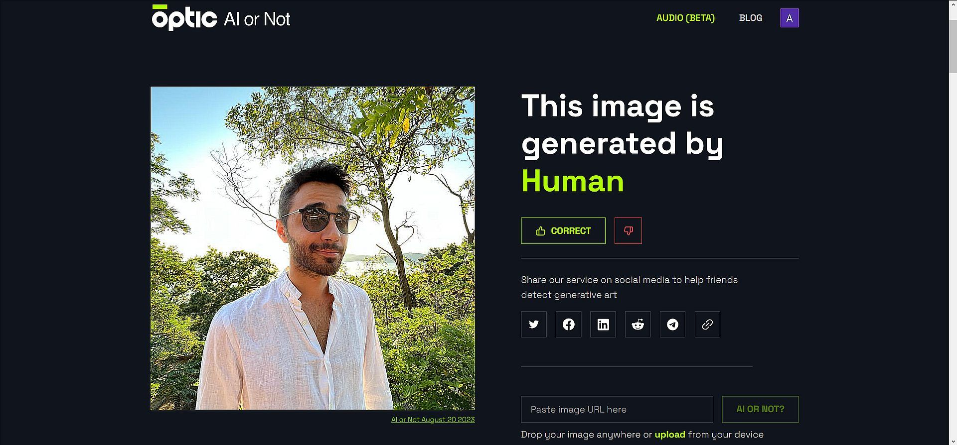 Optic AI or Not: Unmasking AI-generated images - Accurate, fast, transparent. Identify AI models with ease. Keep reading and explore now!