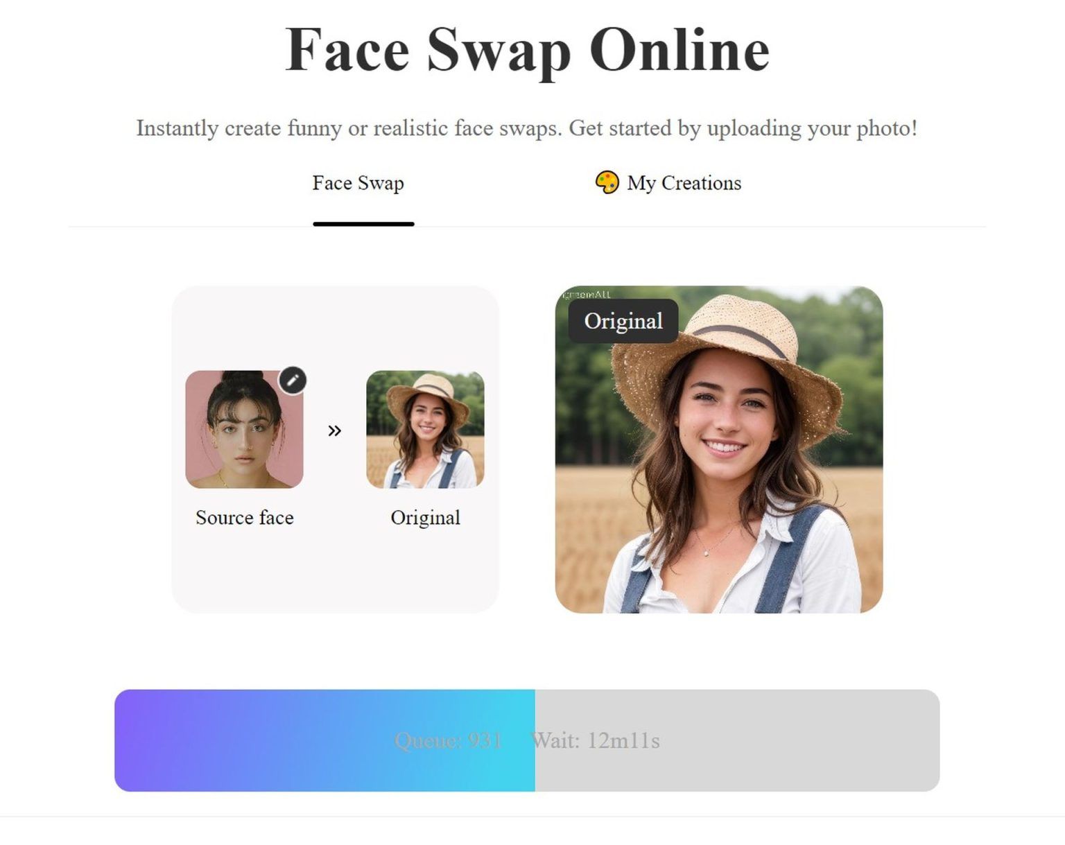 Ai video face swap playground