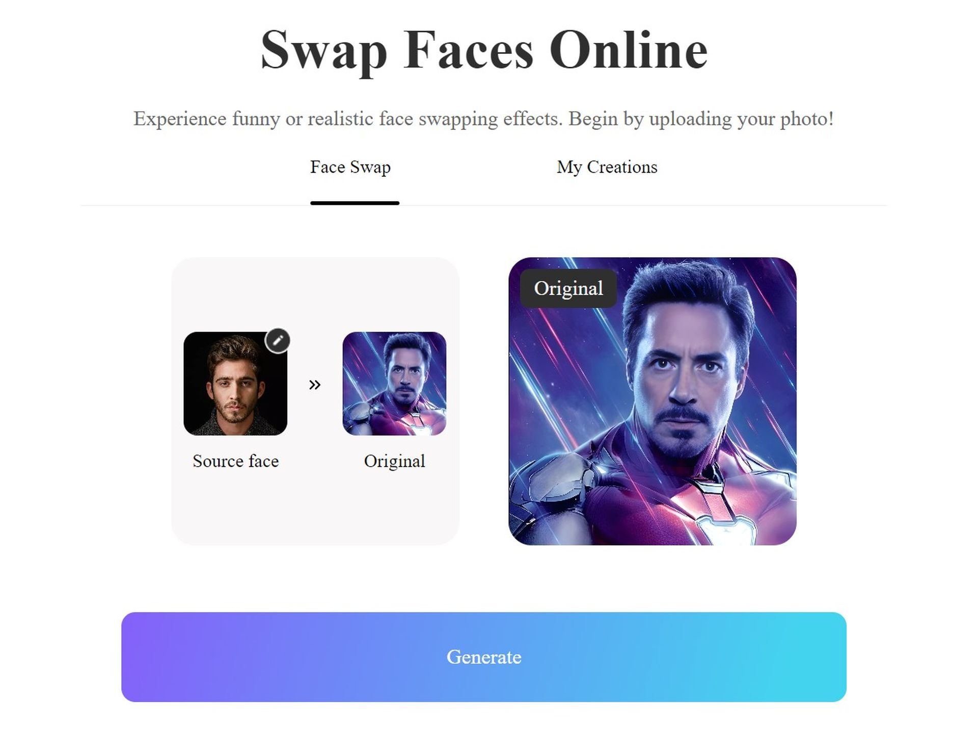 Pica AI face swap feature works just fine 4 pica AI face swap