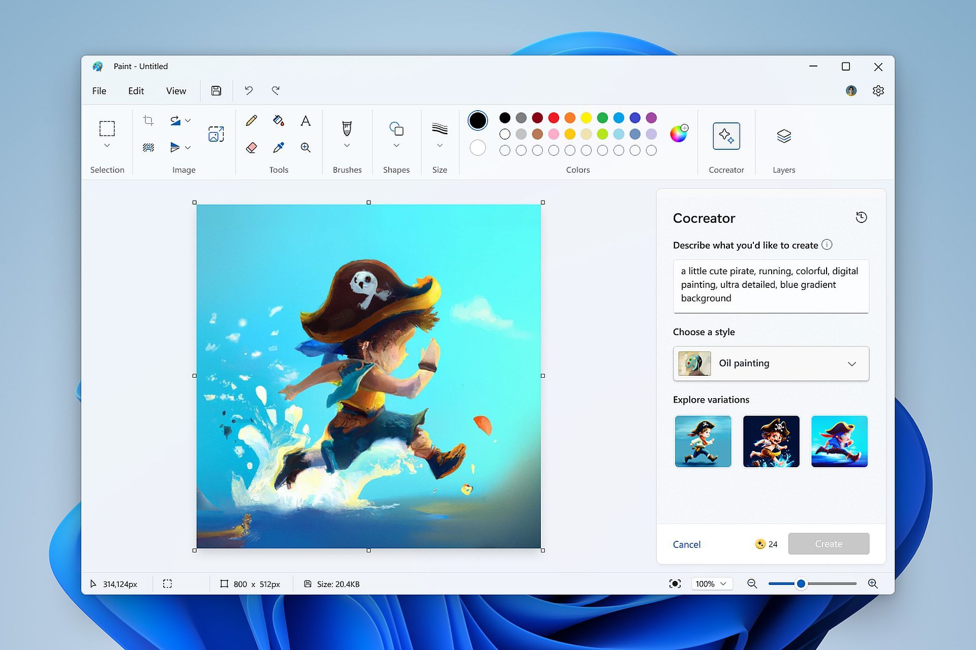 Unlock your inner artist with Paint Cocreator: Use AI to turn text into captivating artwork in Microsoft Paint. Explore now!