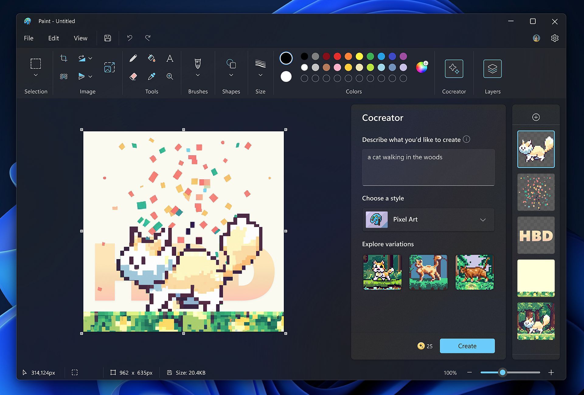 Unlock your inner artist with Paint Cocreator: Use AI to turn text into captivating artwork in Microsoft Paint. Explore now!