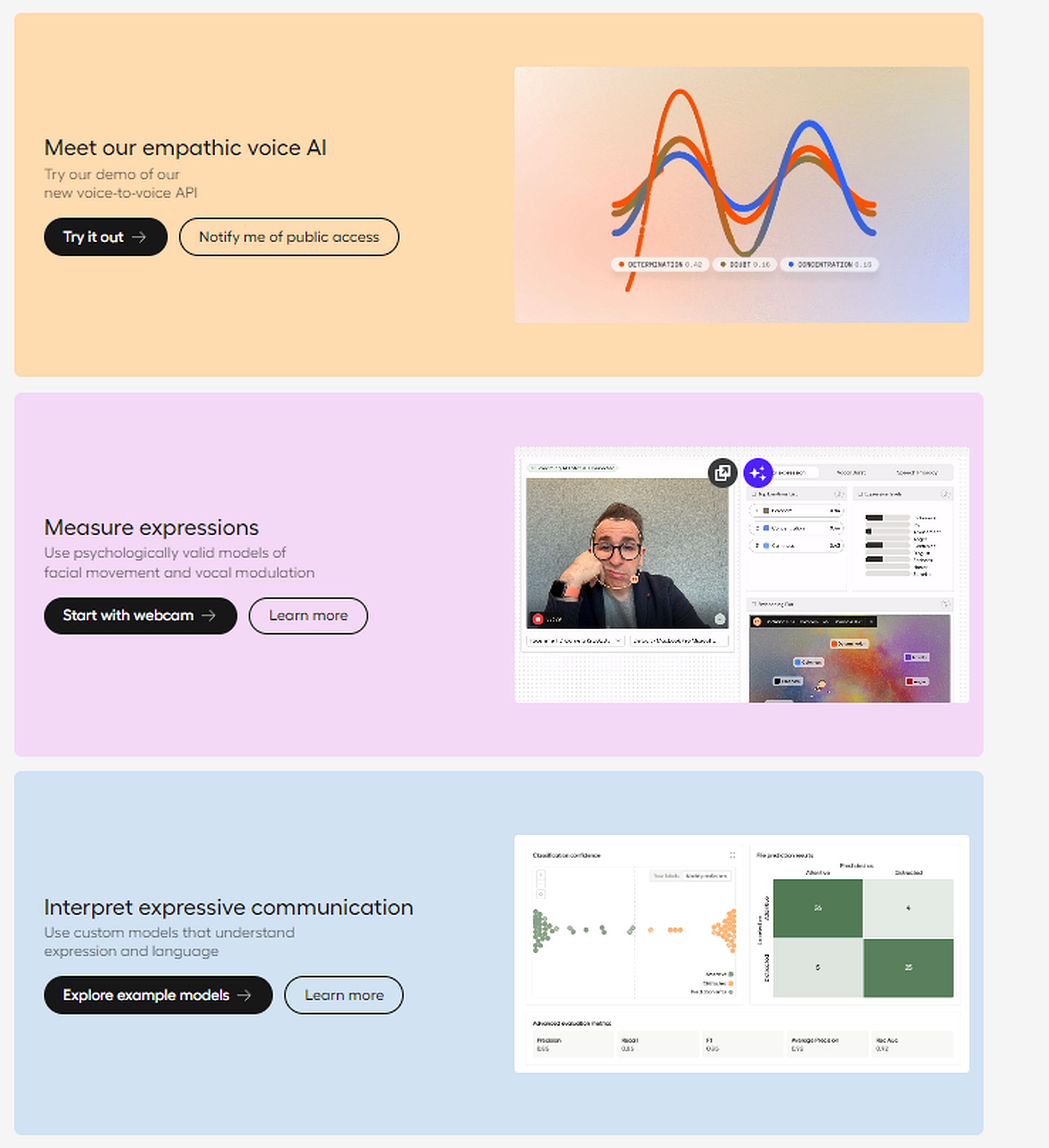 Discover Hume AI's Empathetic Voice Interface (EVI): Understands your emotions, responds like a friend. Explore now!