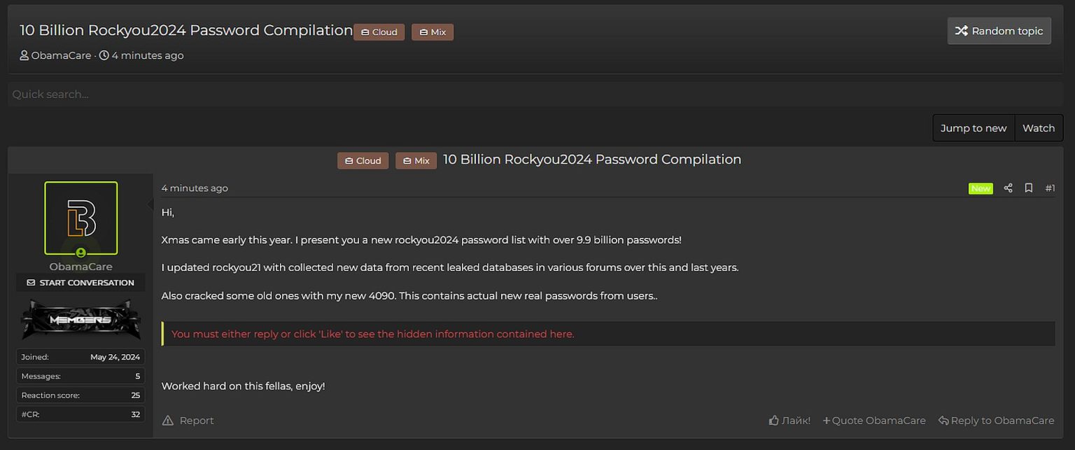 RockYou2024: Unveiling the biggest password leak ever - Dataconomy