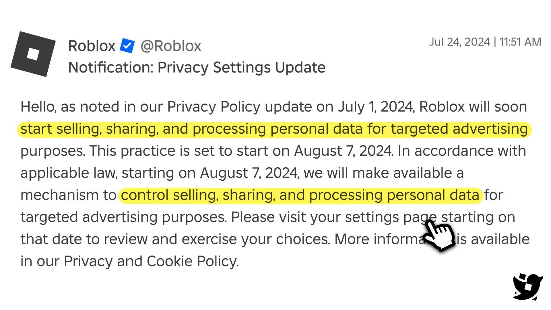 Is Roblox selling data? Roblox's new privacy policy, effective August 7, 2024, allows selling and sharing of personal data for ads. Explore now!