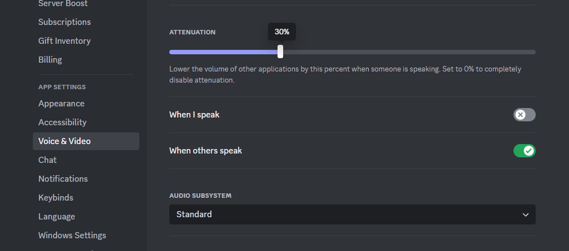 How to disable automatic Discord ducking