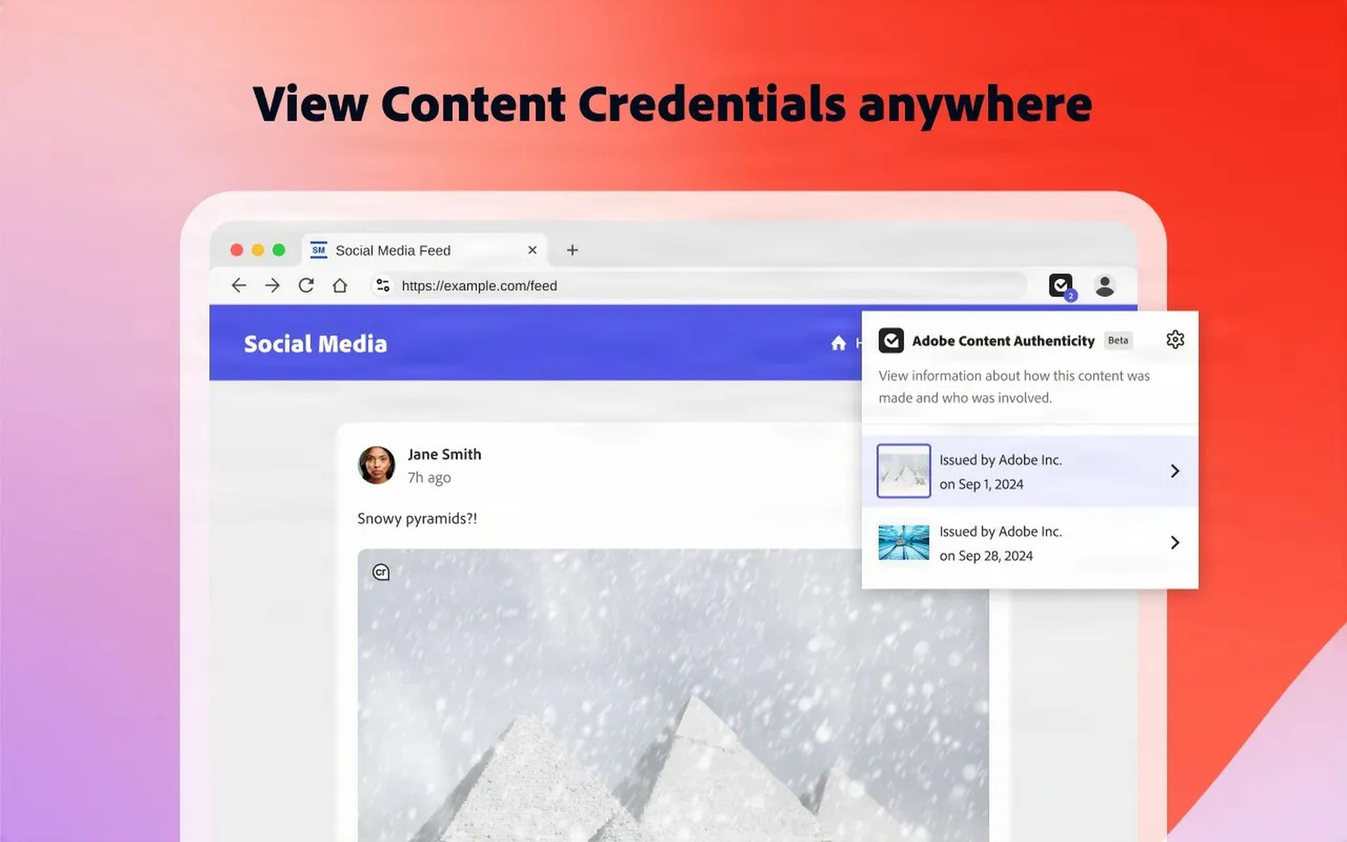 Adobe Content Authenticity web app