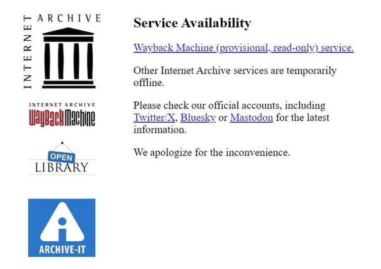 Internet Archive Data Breach Status: BRB Within Days - Dataconomy