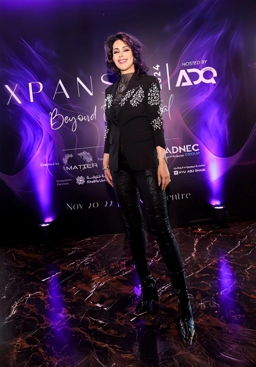 Dr. Zina Jarrahi Cinker at the launch of XPANSE