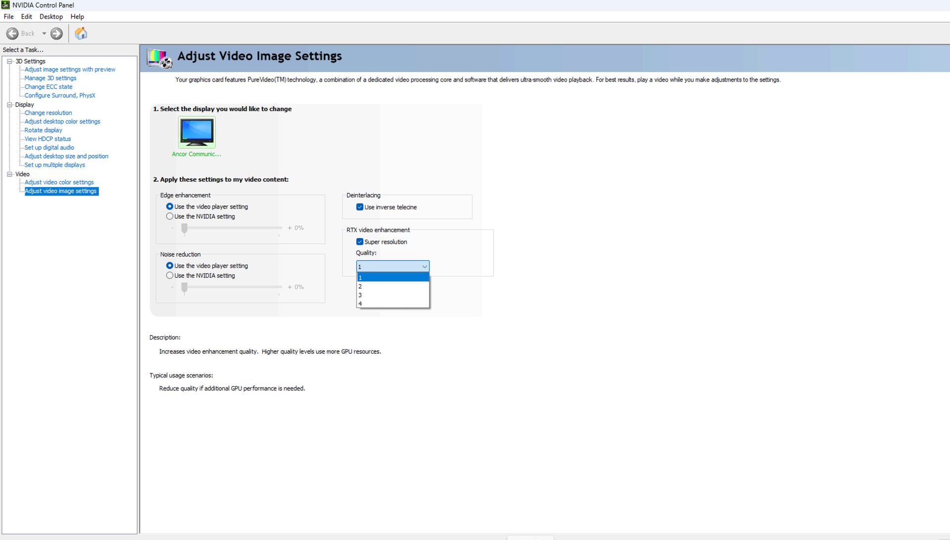 Fouten met aangepaste resolutie van nvidia-configuratiescherm