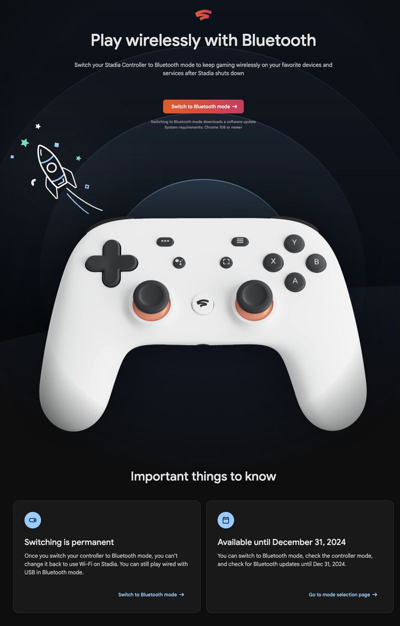 Si vous possédez une manette Google Stadia, c'est votre dernière chance