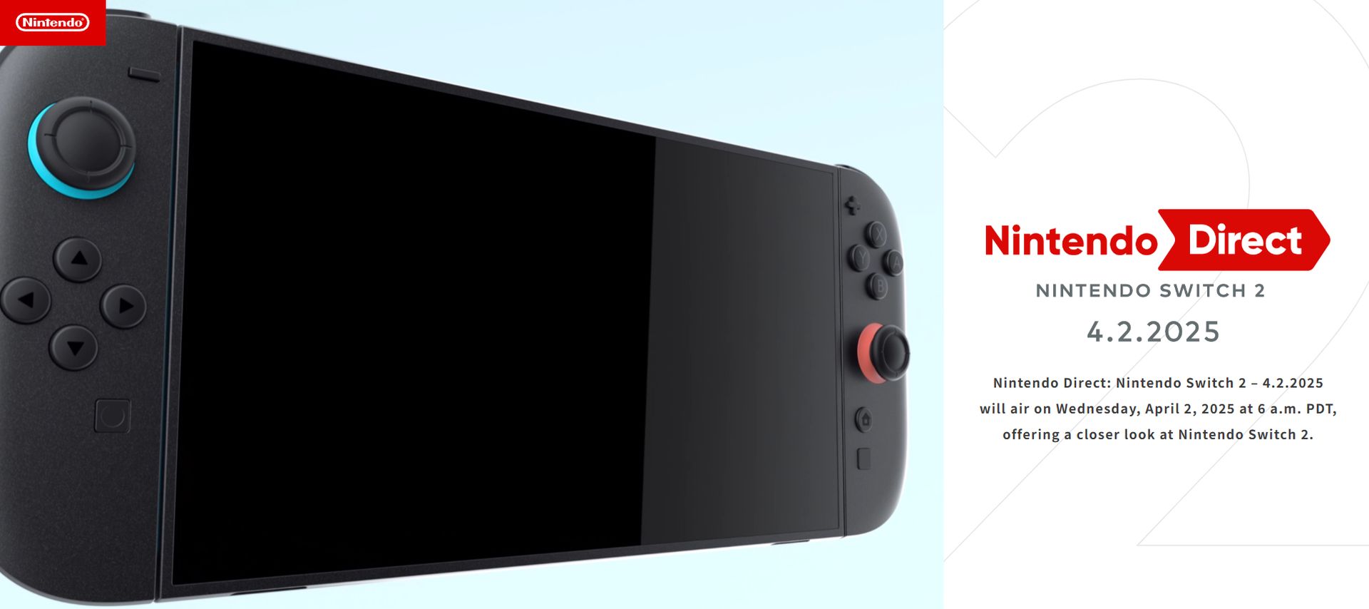 Where to watch Nintendo Direct Switch 2 reveal on April 2