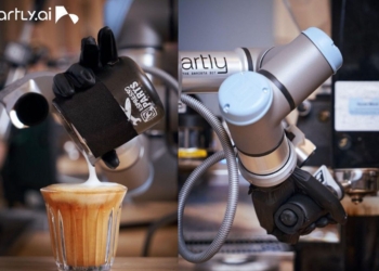 Artly AI debuts upgraded robotic hand for Barista Bot at GTC 2025