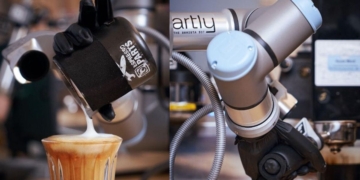 Artly AI debuts upgraded robotic hand for Barista Bot at GTC 2025