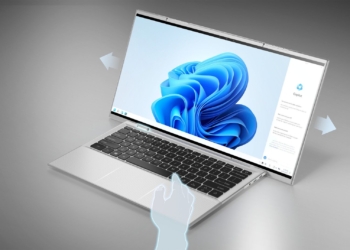 This laptop expands from 14 to 18 inches at the push of a button