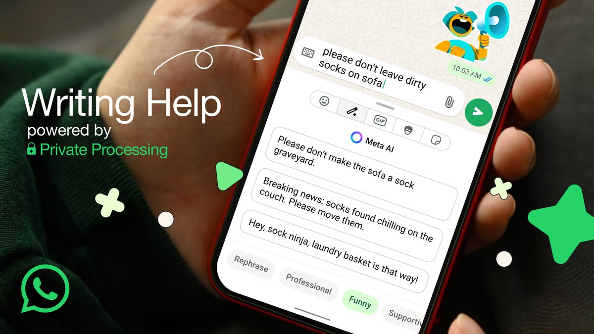 WhatsApp ajoute une fonction de relecture et d’édition de tonalité alimentées par AI