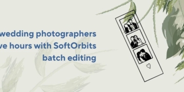 How wedding photographers save hours with SoftOrbits batch editing
