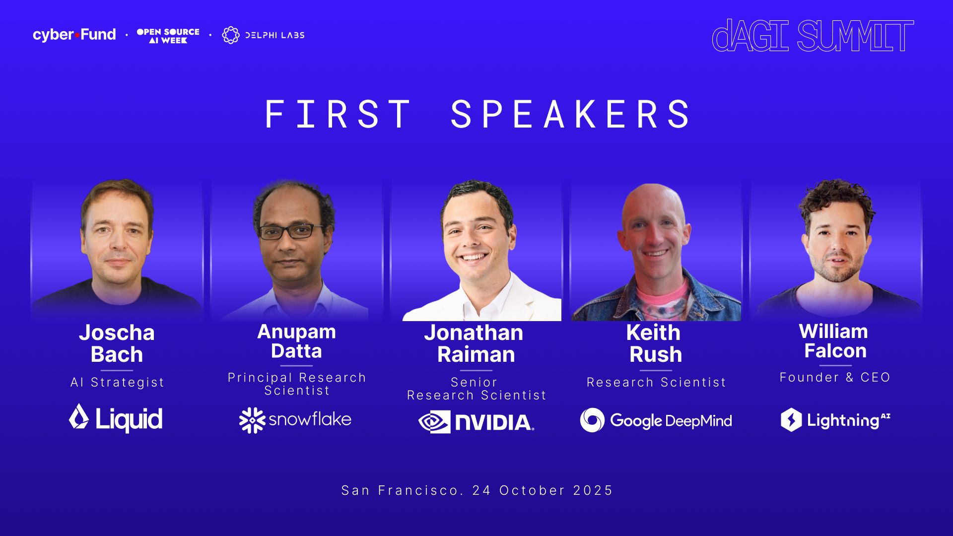 dAGI Summit 2025 Speakers