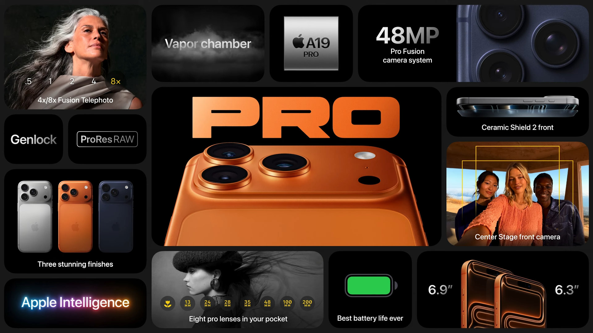 iPhone 17 Pro et Pro Max
