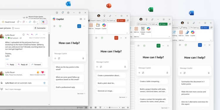 Microsoft rolls out free Copilot Chat sidebar to all Microsoft 365 business apps