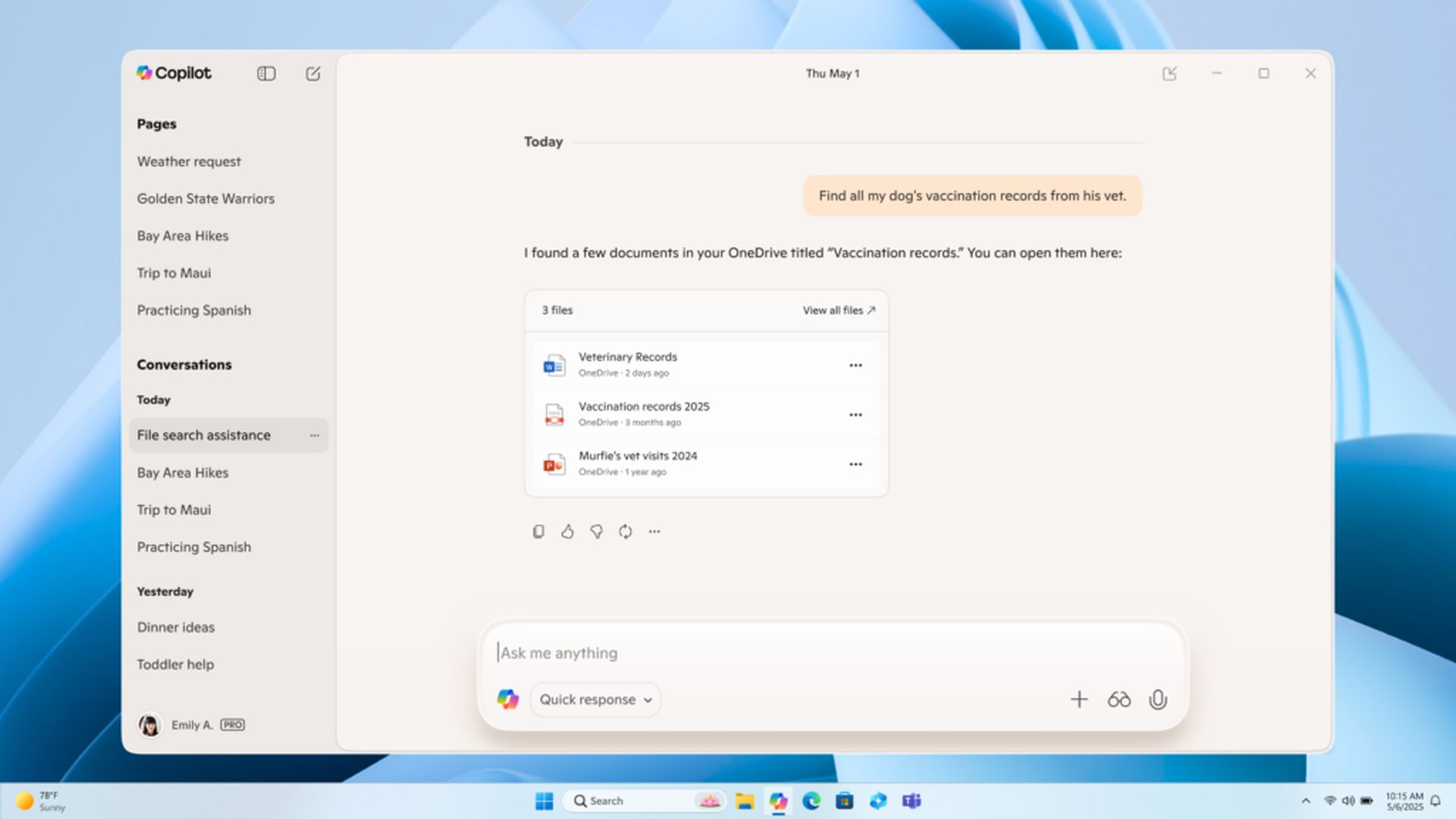 Microsoft Copilot peut désormais créer des documents et rechercher votre Gmail