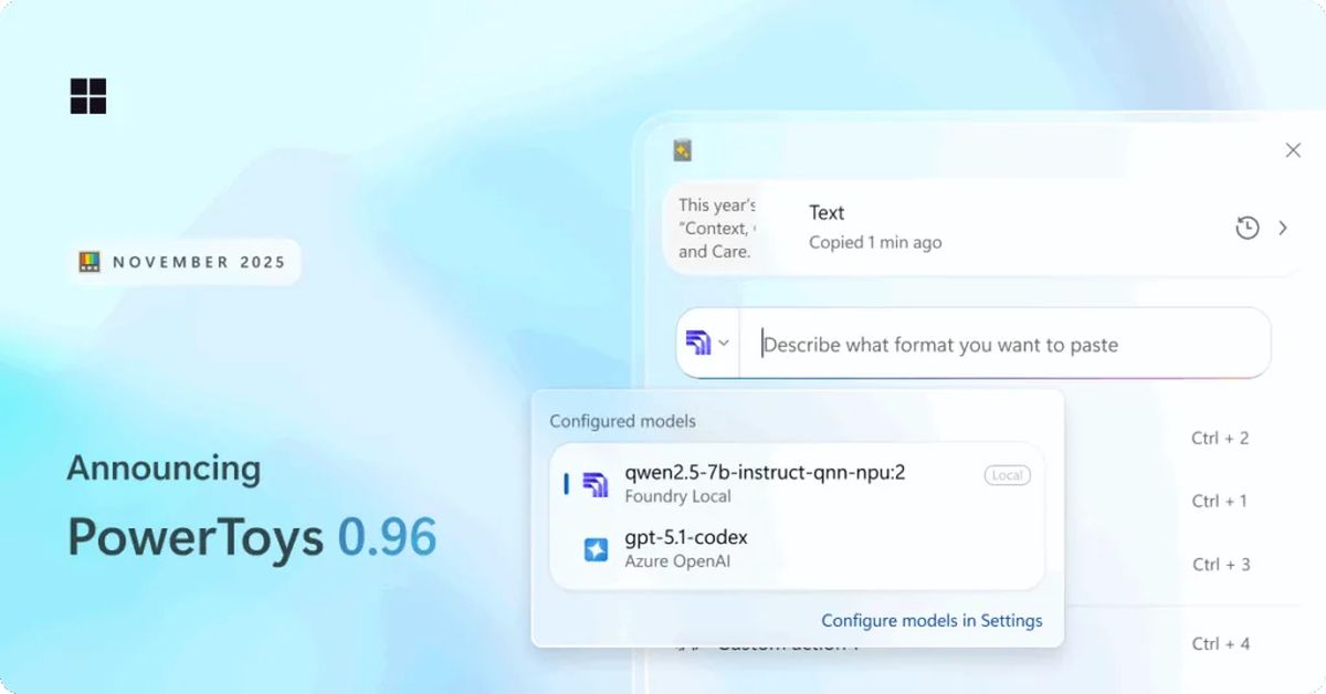 Warum Microsoft Sie auf OpenAI für Ihre Zwischenablage-Tools verzichten lässt Warum Microsoft Sie auf OpenAI für Ihre Zwischenablage-Tools verzichten lässt