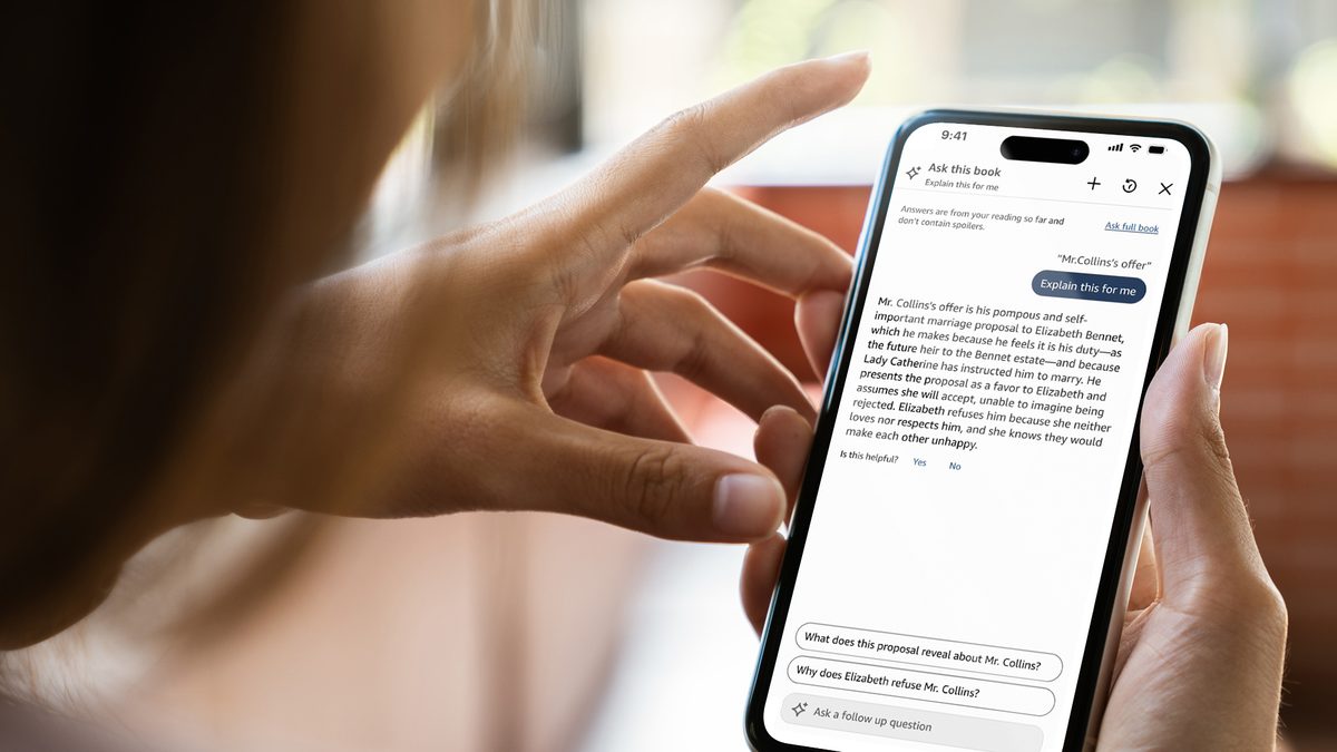 Amazon lance la fonctionnalité Ask this Book AI pour l&rsquo;application Kindle iOS