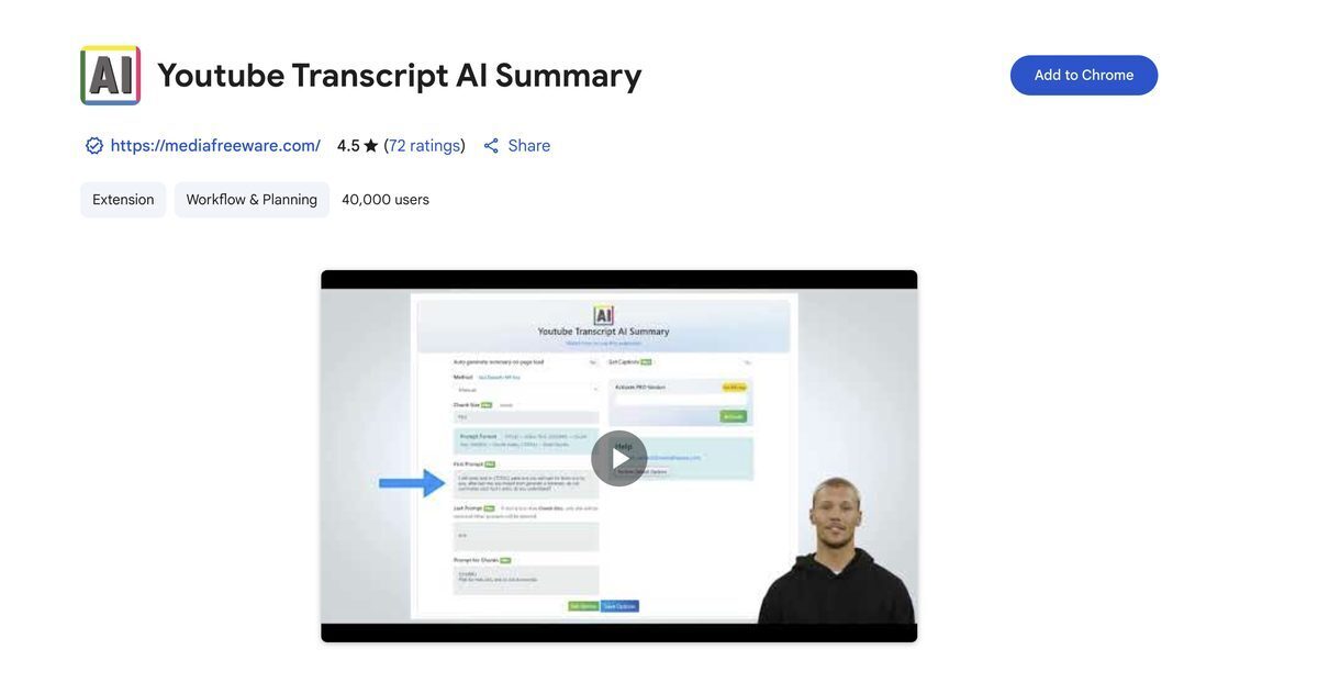Youtube Transcript AI Summary