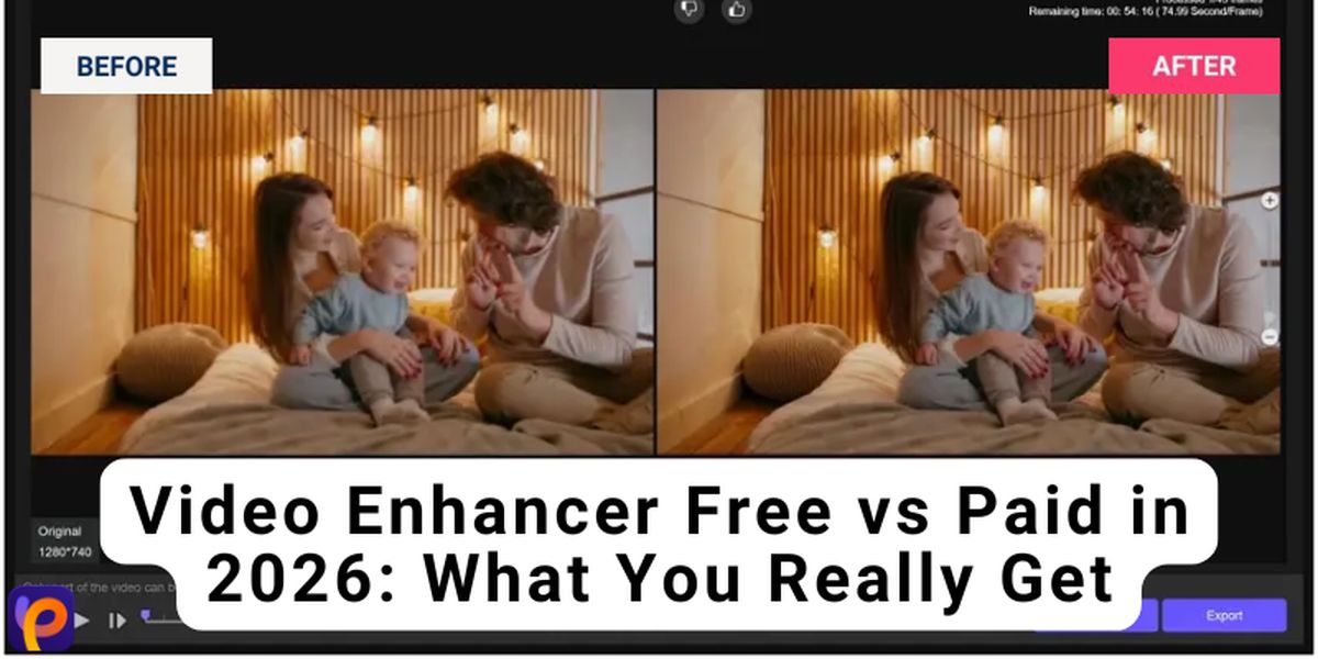 AI video enhancer free vs paid in 2026: What you really get