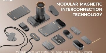 Tecno debuts 4.9mm modular phone concept, thinner than iPhone Air